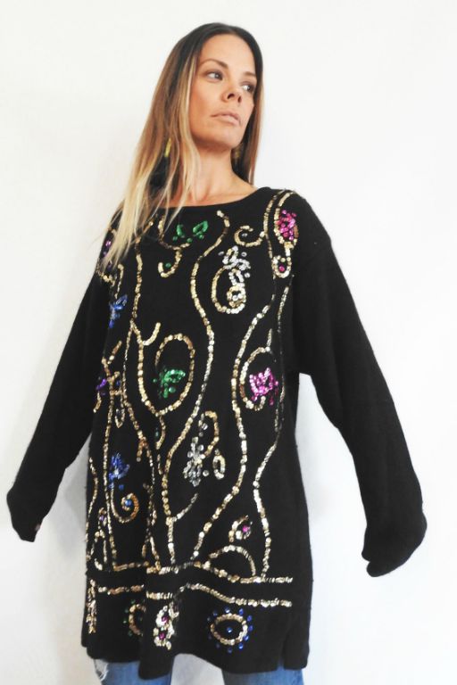 VINTAGE KINT / DRESS WITH APPLIQU'E