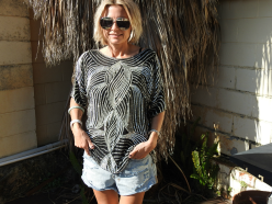 Vintage Sequin Silk Dominique Top