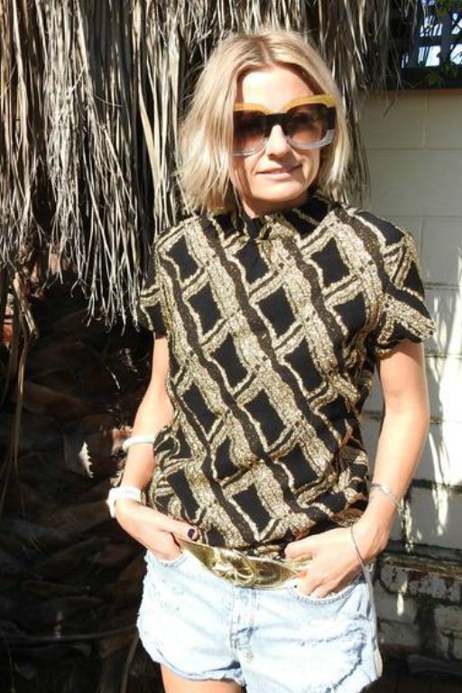 Vintage Gold & Black Lurex Le Monde Modes Top