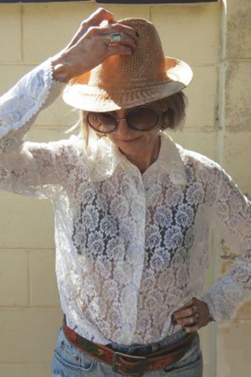 Vintage lace long sleeve top